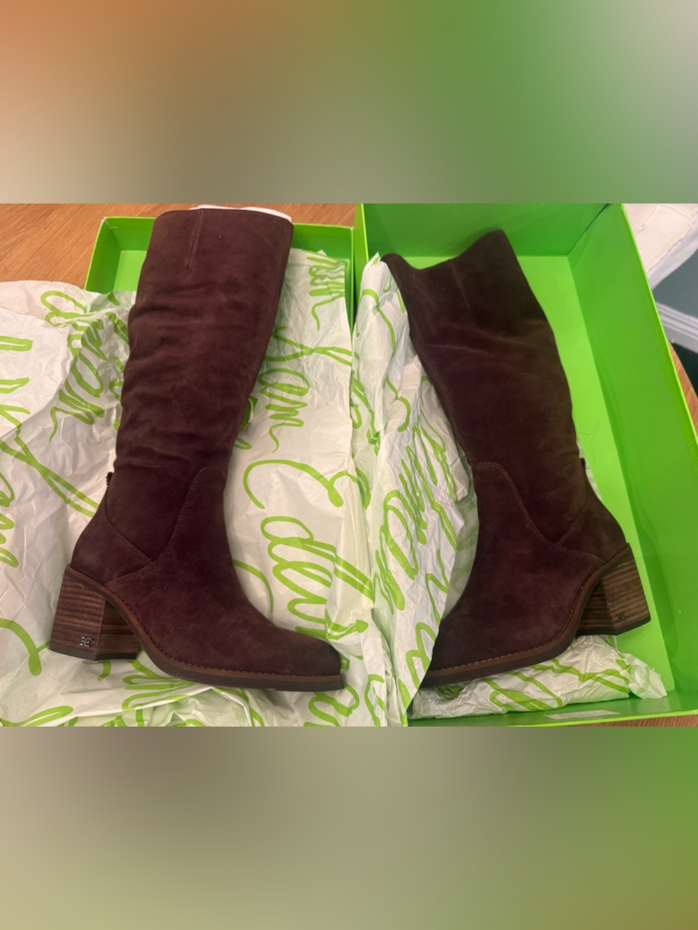 NWT; Sam Edelman Soyer Knee High Boot Cafe Noir Wide Calf💥 - Picture 8 of 9